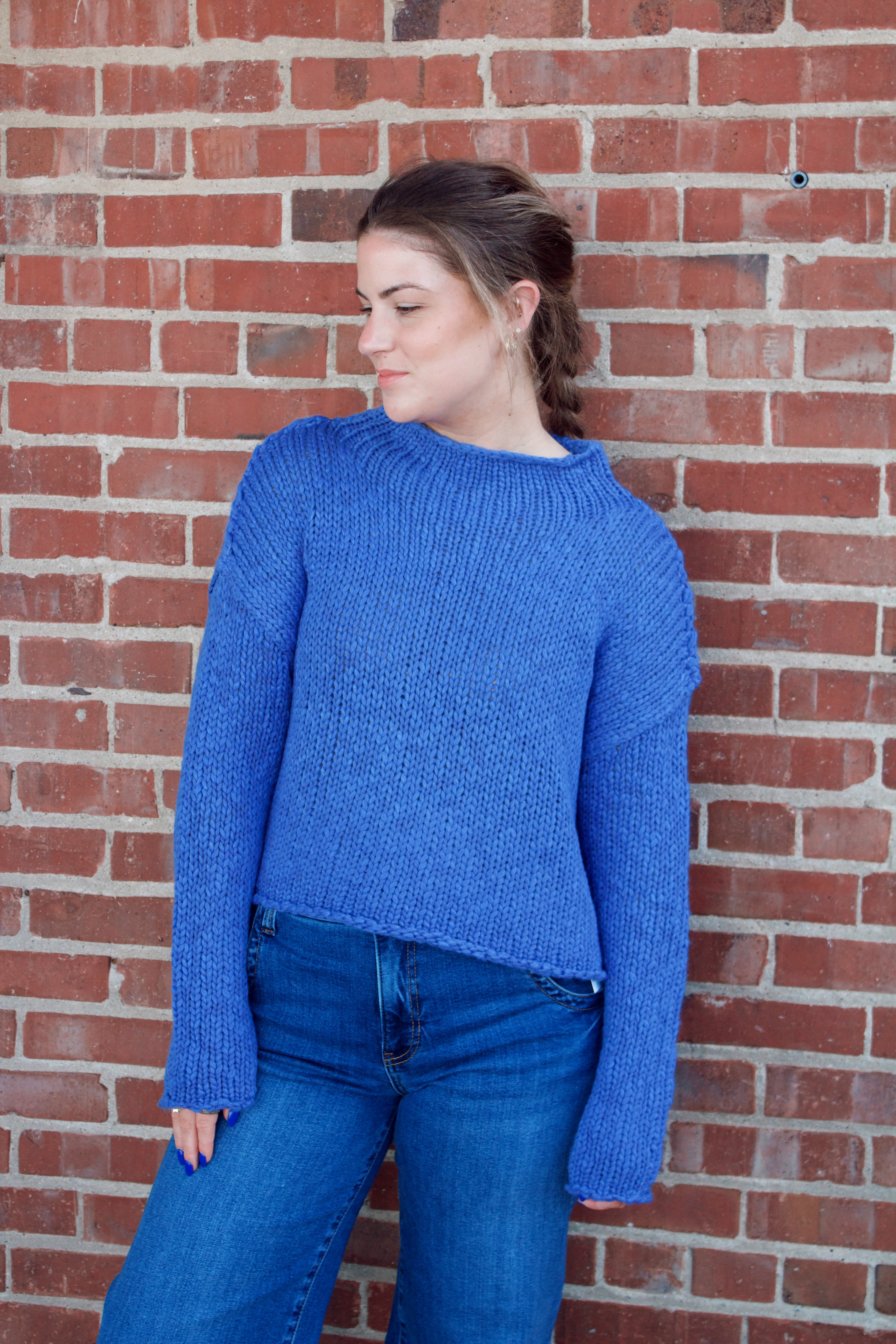 Opal Sweater Peri Blue | Threads