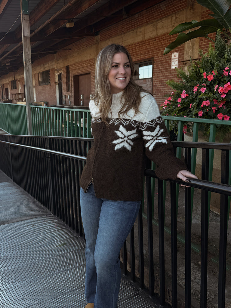 Fleece Sweater Brown