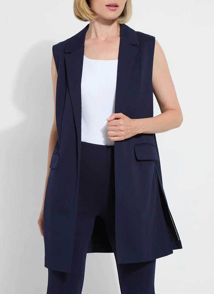 Lysse | Vivienne Ponte Sleeveless Long Vest