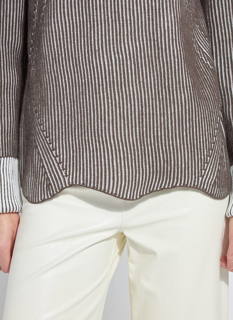 Hyacinth Scallop Edge Sweater