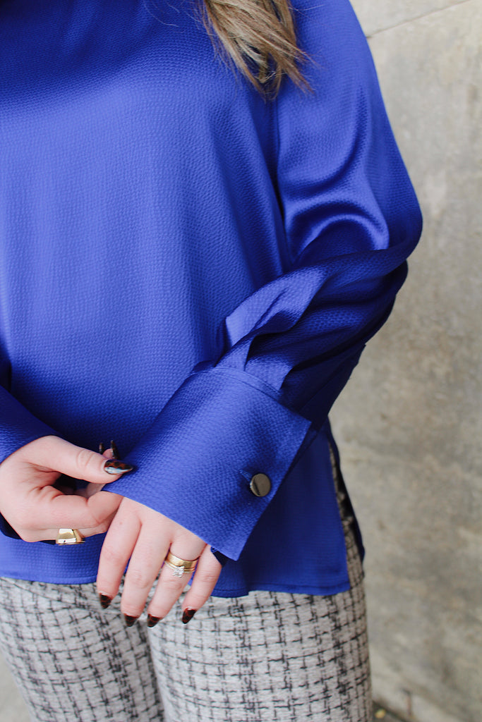 Marietta Cobalt Blouse