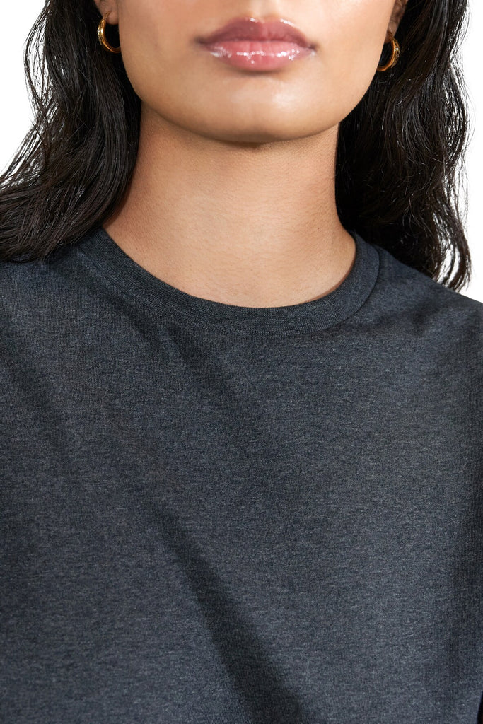 Crew Neck Tee - Dark Grey