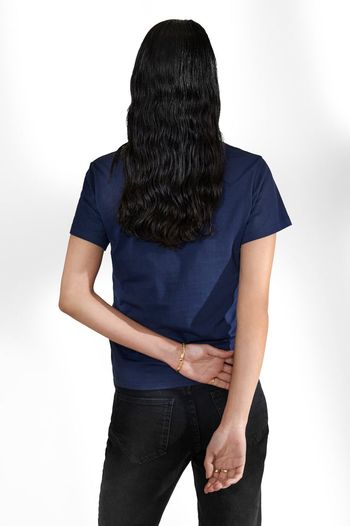 Crew Neck Tee - Navy