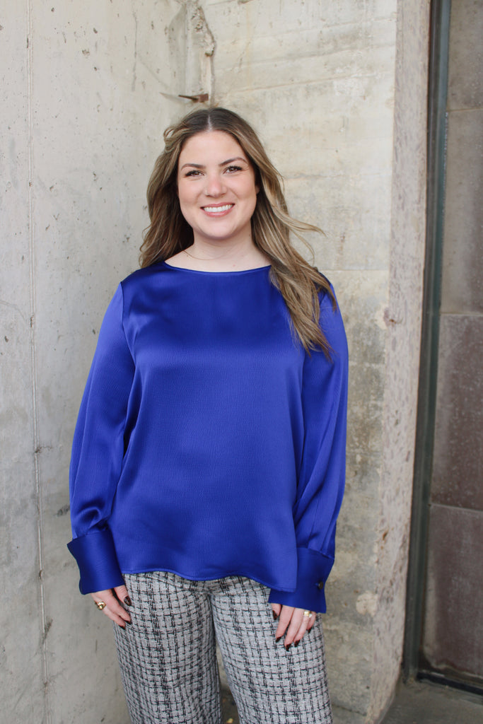 Marietta Cobalt Blouse