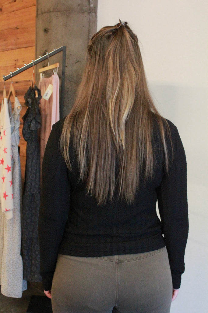 Isaura Funnel Neck Smocked Top