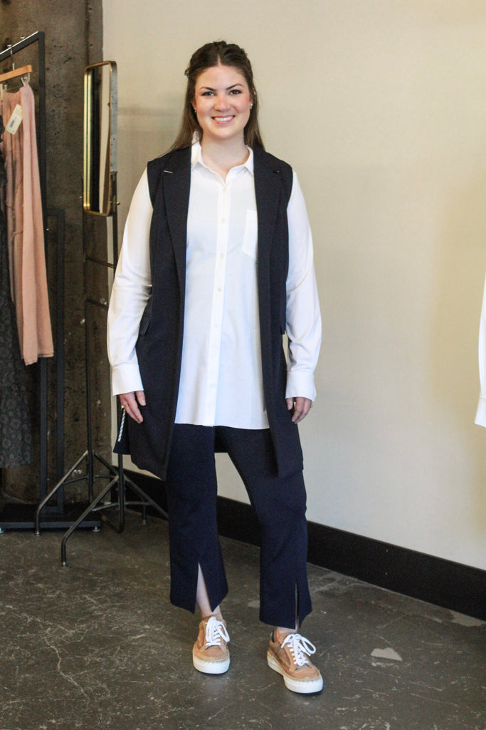Lysse | Vivienne Ponte Sleeveless Long Vest