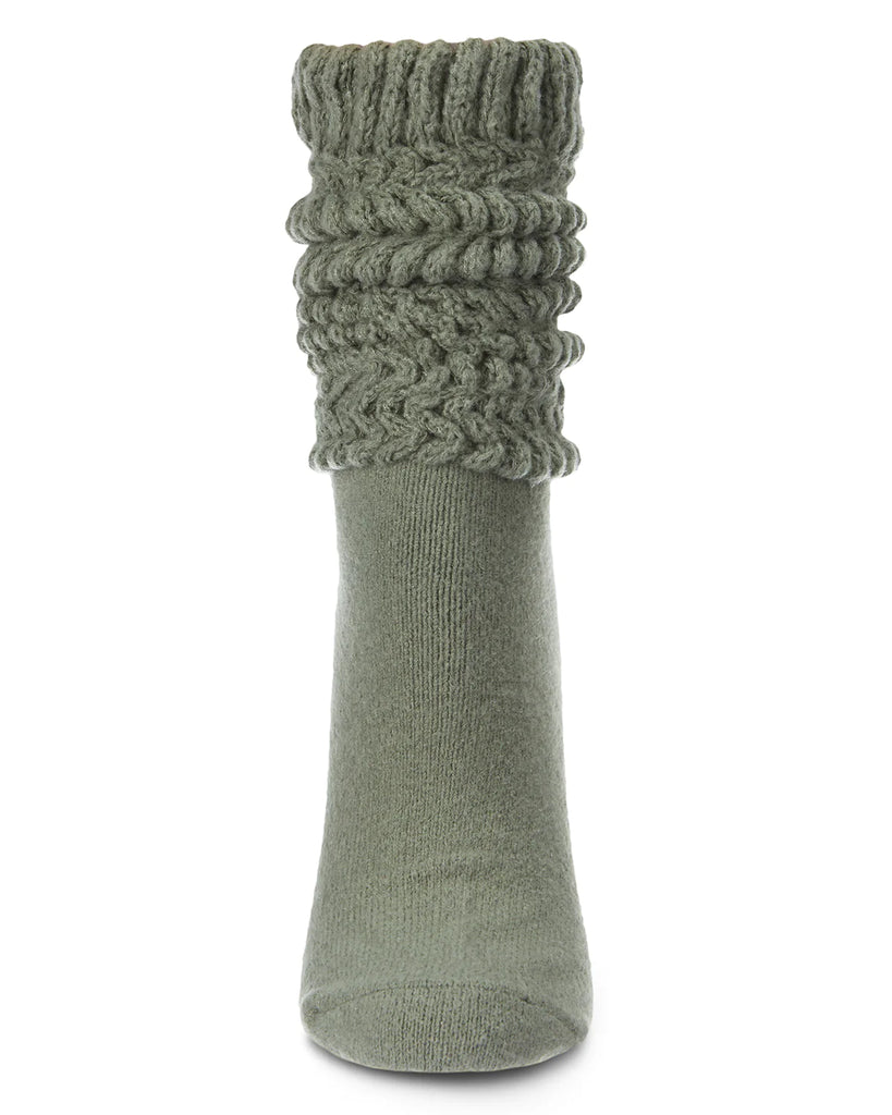 MeMoi | Wide Ribbed Slouch Crew Socks