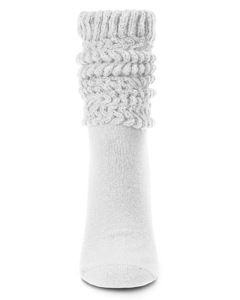 MeMoi | Wide Ribbed Slouch Crew Socks